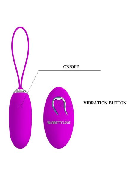 Jajko wibrujące orgazmowe waginalne pilot 12 trybów - 8