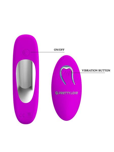 Wibrator analny waginalny 2 końcówki podwójny 12 trybów - 7