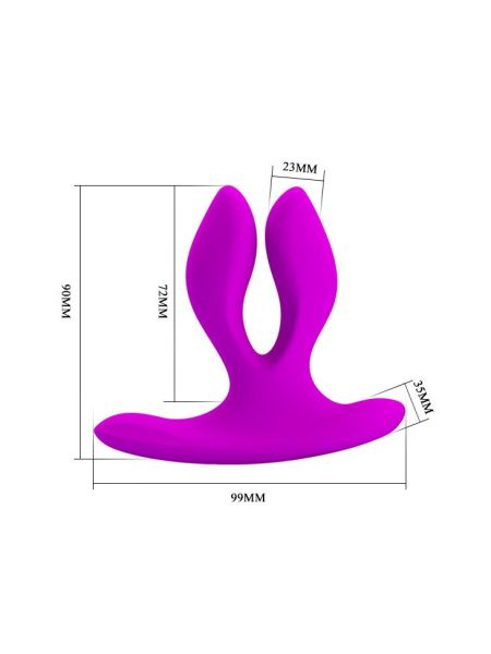 Podwójny wibrator analny waginalny punkt G 12 trybów - 6
