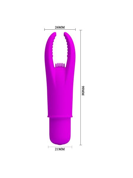 Masażer łechtaczki mini wibrator sex 12 trybów 9cm - 5