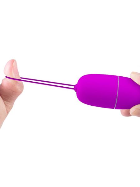 Jajeczko wibrujące sex masażer na pilota 12 trybów fioletowy - 5