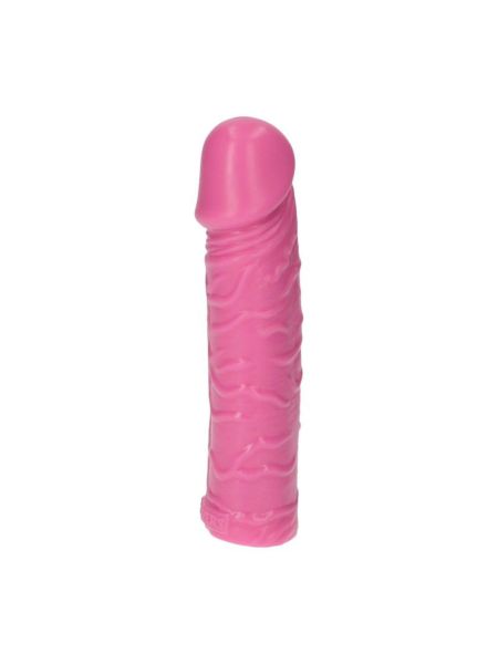 Różowy gruby realistyczny penis żylasty 18 cm - 3