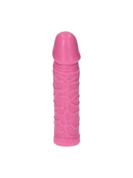 Różowy gruby realistyczny penis żylasty 18 cm