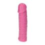 Różowy gruby realistyczny penis żylasty 18 cm - 4