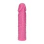 Różowy gruby realistyczny penis żylasty 18 cm - 5