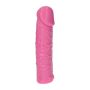 Różowy gruby realistyczny penis żylasty 18 cm - 6
