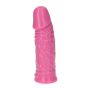 Dildo małe różowe gumowe żylaste z przyssawką 13cm - 6