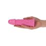 Dildo małe różowe gumowe żylaste z przyssawką 13cm - 9