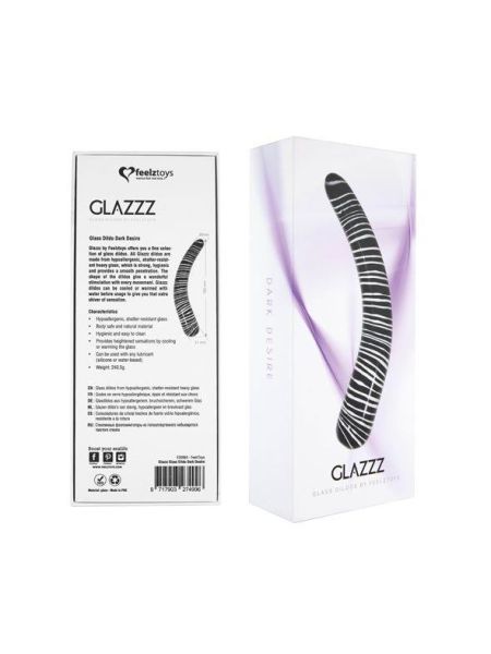 FeelzToys - Glazzz Glass Dildo Dark Desire - 3