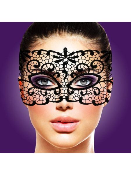 Maska erotyczna koronkowa wenecka karnawałowa Jane - 6
