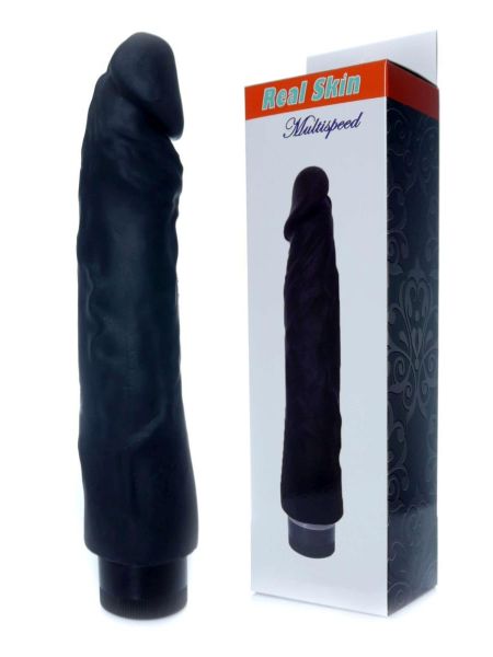 Wibrator czarny penis członek realistyczny 22cm