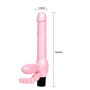 Podwójne dildo z wibracjami stymulacja anusa i pochwy 25 cm - 5