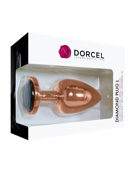 Ozdobny korek analny metal DORCEL Diamond Plug 9cm - 4