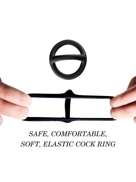 Potrójny pierścień na penisa jądra erekcja wzwód - 5