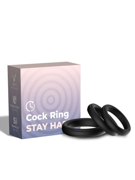 Zestaw 3 sex pierścienie erekcyjne na penisa jądra