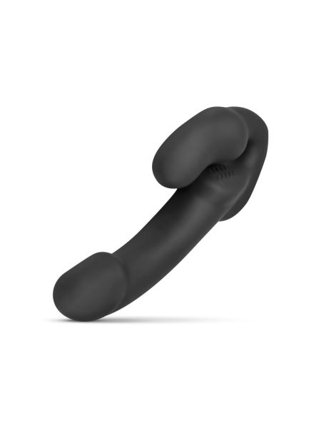 Strap-on dildo do podwójnej stymulacji silikonowe gładkie - 9