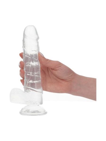 Dildo silikonowe grube z mocną przyssawką 19,5 cm - 2