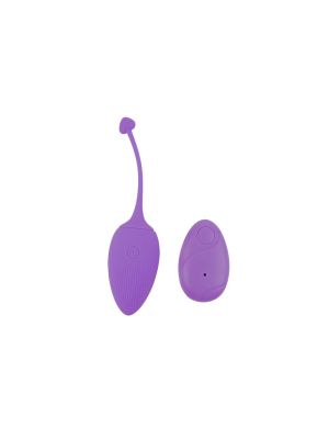 Jajeczko wibrujące waginalne stymulator 10 trybów Fioletowe - image 2