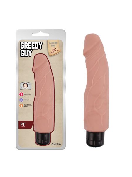 Realistyczny wibrator klasyczny penis członek 24cm Cielisty