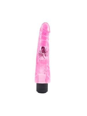 Wibrator smukły penis realistyczny członek 23cm Różowy - image 2