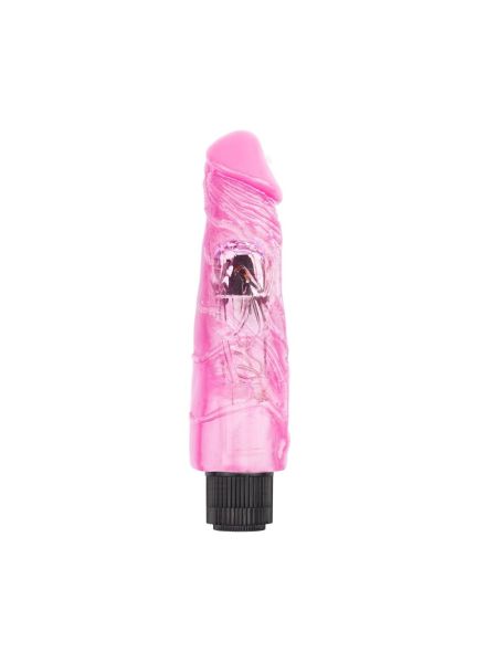 Wibrator duży realistyczny penis członek 23cm Różowy - 2
