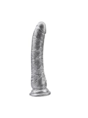 Dildo naturalne realistyczny penis przyssawka 21cm Srebrne - image 2