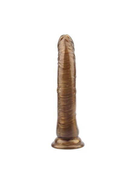Dildo naturalne realistyczny penis przyssawka 21cm Złote - 3