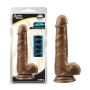 Dildo realistyczne jak penis przyssawka jądra 19cm Złote - 2