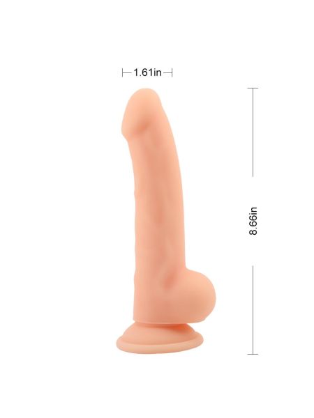 Realistyczne naturalne dildo penis przyssawka 21cm - 6