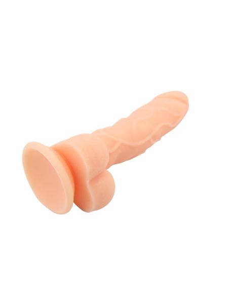 Realistyczne dildo penis jądra przyssawka sex 20cm Cielisty - 5