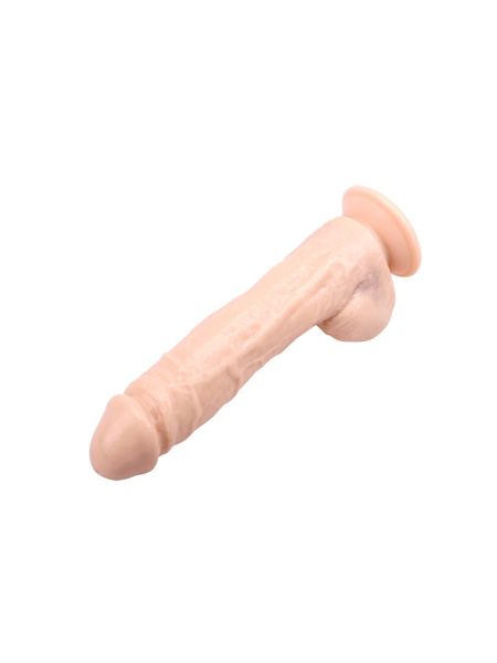 Dildo penis z jądrami realistyczne grube duże 25cm - 5