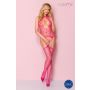 Erotyczny bodystocking siatka otwarty biust krok - 4