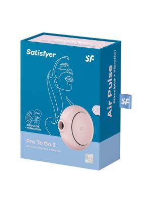 Stymulator masażer powietrzny Satisfyer Pro To Go 3 różowy - image 2