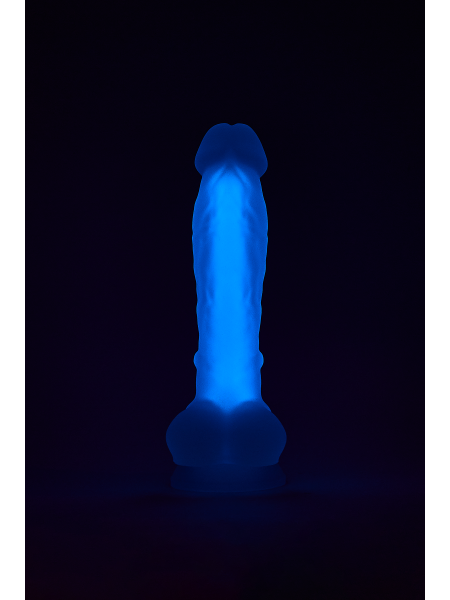 Świecące w ciemności dildo penis sex członek 19cm - 3