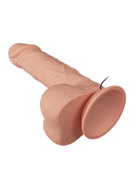 Dildo wibrujący penis z przyssawką 21,8cm - 12