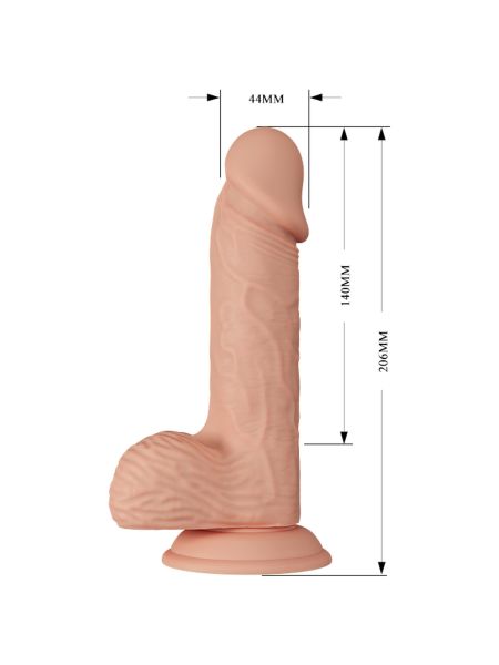 Dildo realistyczny penis wibracje przyssawka 20cm - 7
