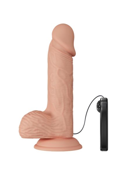 Dildo realistyczny penis wibracje przyssawka 20cm - 5
