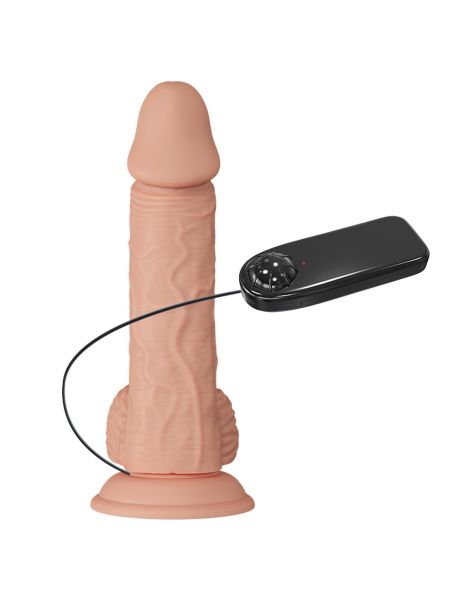 Dildo realistyczny penis wibracje przyssawka 20cm - 11