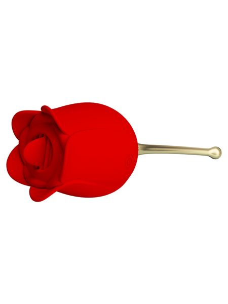 Masażer liżący w kształcie róży 12 trybów wibracji - 4