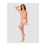 Bodystocking koronka otwarty krok XL/XXL - 4