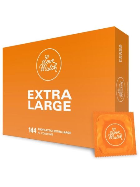 Zestaw duże prezerwatwy kondomy extra large 144szt