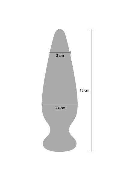 Wibrująca zatyczka analna korek do pupy 7tryb 12cm - 6