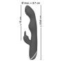 Wielofunkcyjny wibrator króliczek punkt A G 23cm - 13