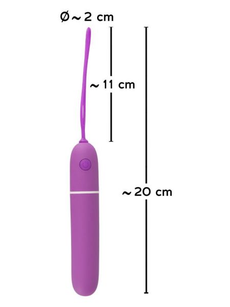 Podręczny mały wibrator mini masażer 7 trybów 11cm - 10