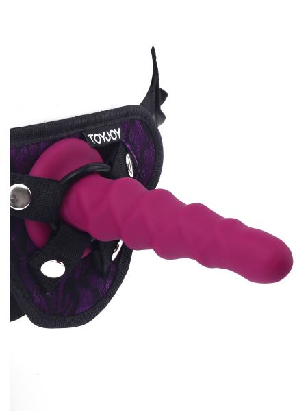 Erotyczne dildo pegging strap-on uprząż sex 15cm - 5