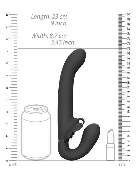 Wibrator strapon dla kobiet lesbijski pegging 23cm - 7