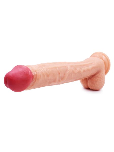 Duże dildo naturalny penis jądra przyssawka 31cm - 2