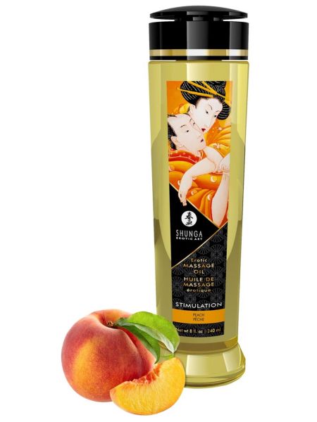 Shunga luksusowy brzoskwinia olejek do masażu 240 - 2