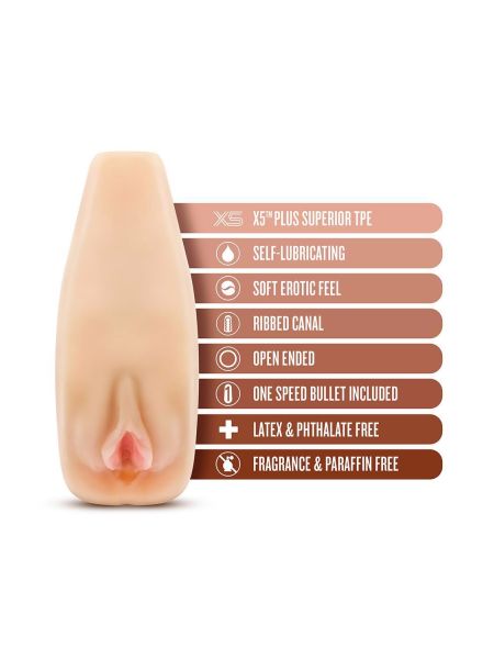 Realistyczny masturbator wagina pochwa wibracje - 6