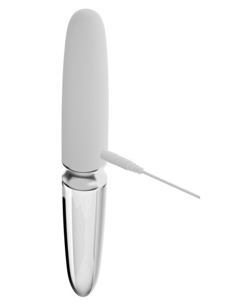 Podwójny szklany silikonowy wibrator masażer 17cm - 13